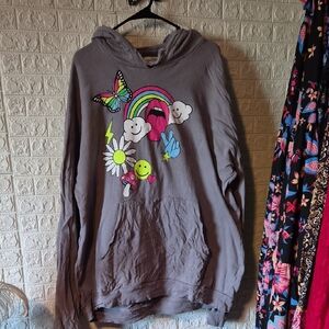 Lauren Moshi Heather Gray Hoodie